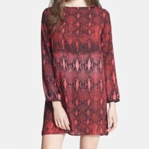 NWOT BB Dakota Sz S Snakeskin Print Dress